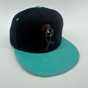 Arizona Diamondbacks Ketel Marte Embroider Baseball Hat Cap Black Teal Snapback